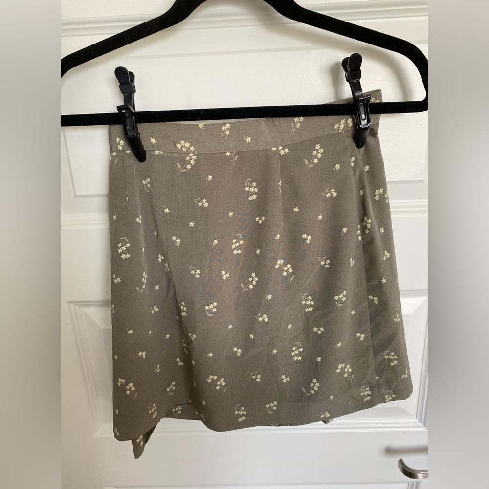 Sage Green Mini Skort